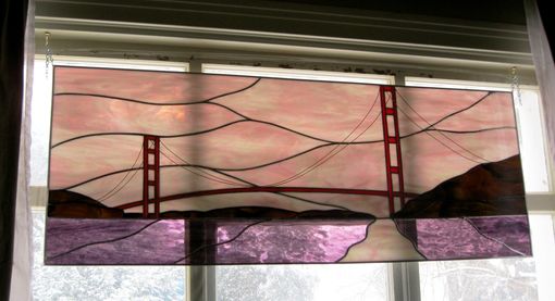 Custom Made Stained Glass Panel- San Francisco