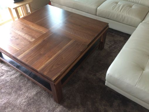 Custom Made Modern Walnut Coffee Table