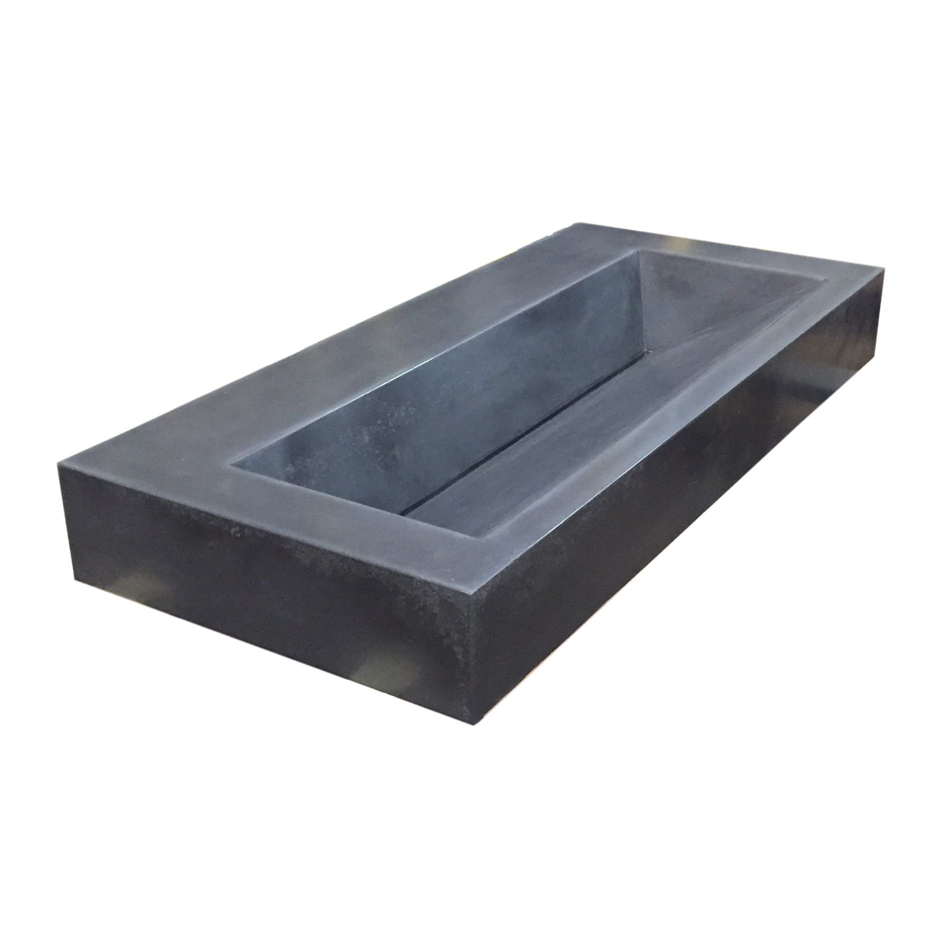 Buy Hand Made 72in Concrete Floating Trough Sink, made to order from C