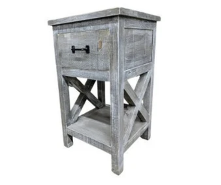 Custom Made Rustic Farm House Barn Board End Table / Side Table / Nightstand / Night Stand