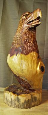 Custom Made Native Red Cedar Eagle Bust