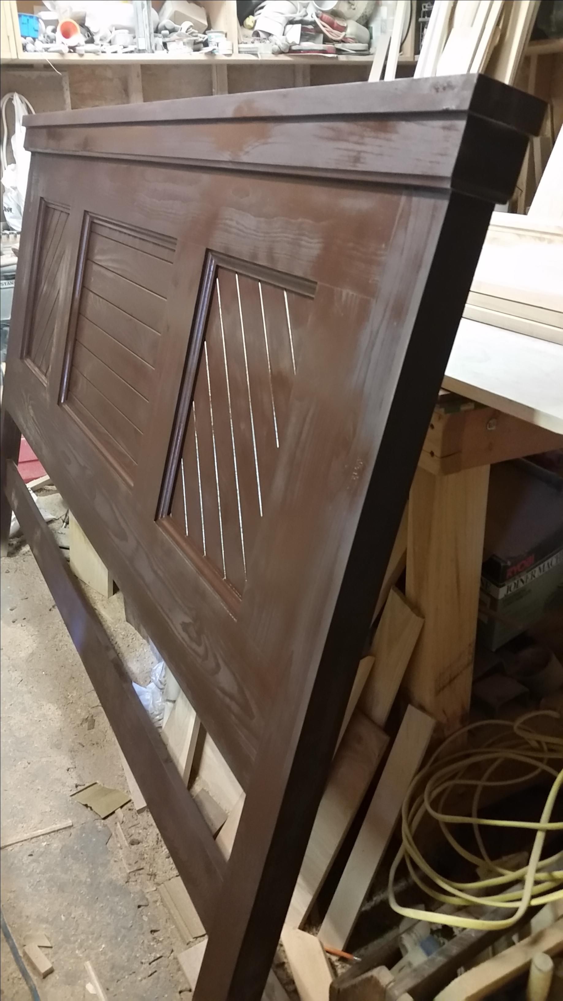 Hand Crafted Custom Wood Headboard by Custom Woodgrains