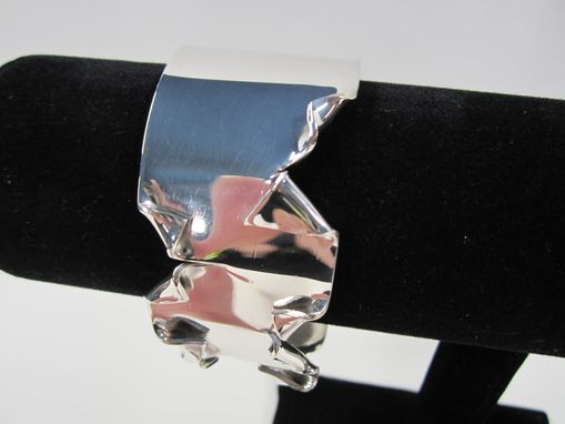 Custom Made Sterling Silver Cuff Bracelet With