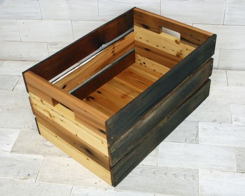 Custom Made Barn Wood & Reclaimed Cedar Crate