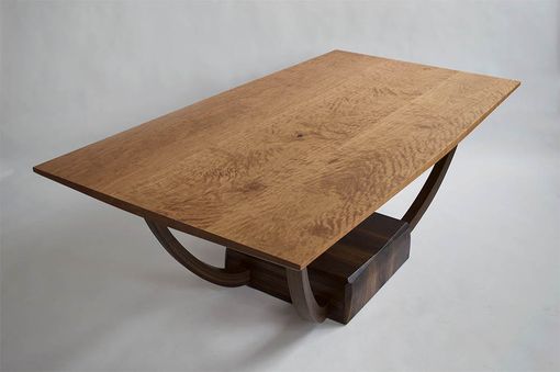 Custom Made Dining Table With Cantilever Base