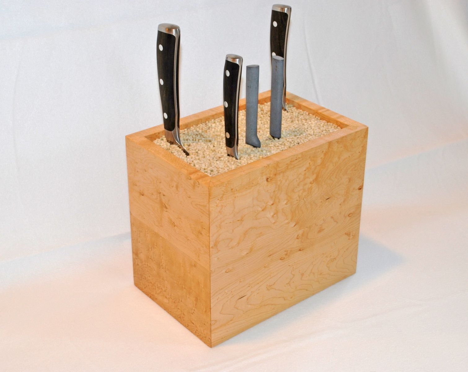 Buy Custom Bamboo Skewers Knife Block, made to order from Clark Wood