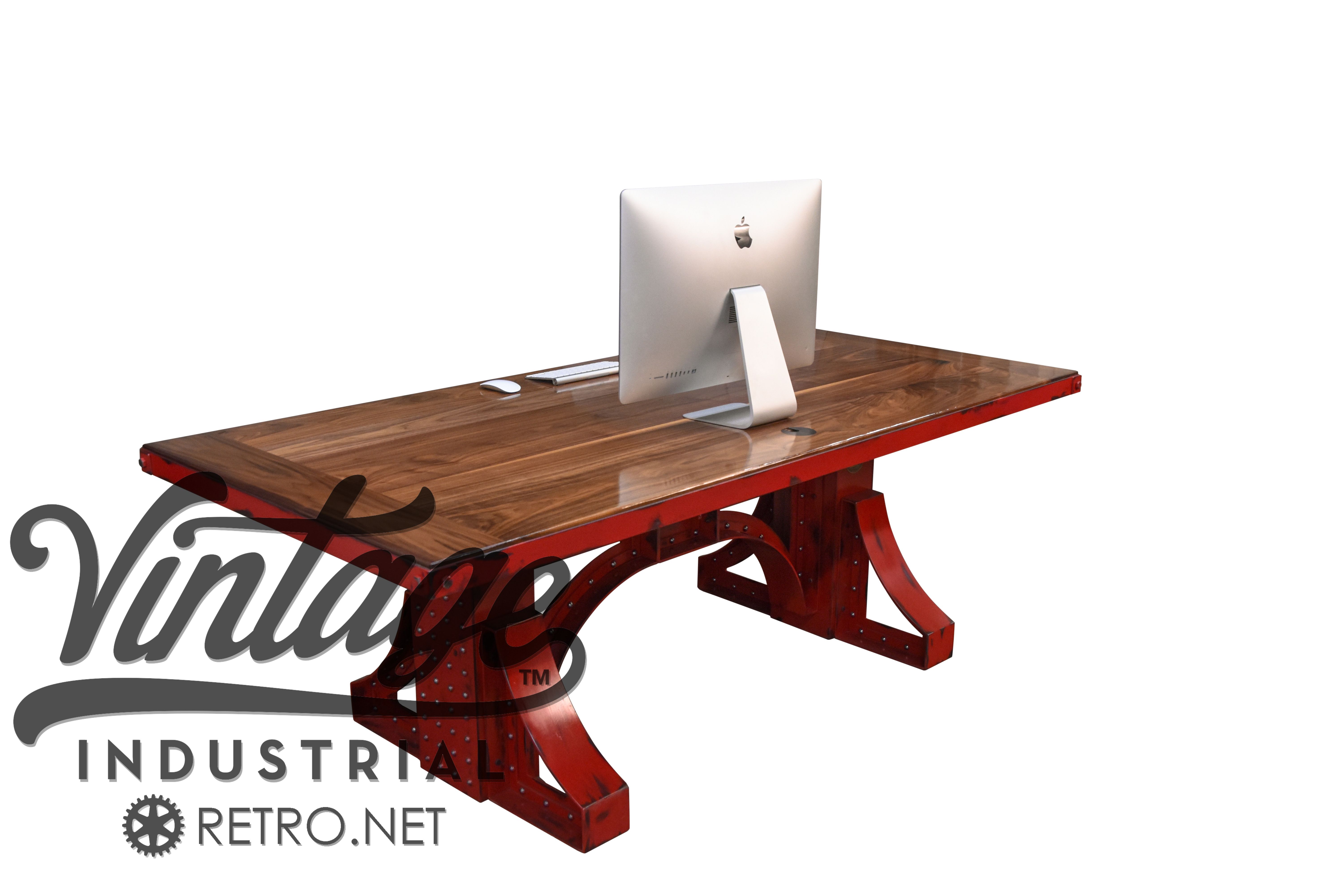 Custom Made Bronx Sit Stand Desk by Vintage Industrial, LLC