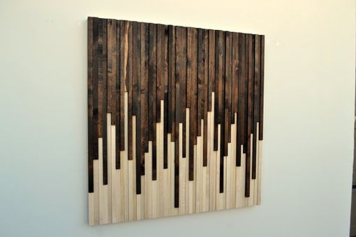 Custom Made Wood Wall Art - Reclaimed Wood Art Sculpture