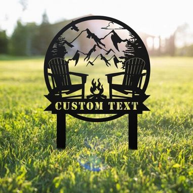 Custom Made Custom Camping Metal Sign