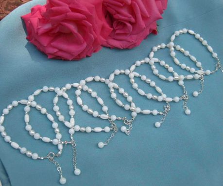 Custom Made Wedding Or Special Occasion Crystal Or Pearl Bracelets