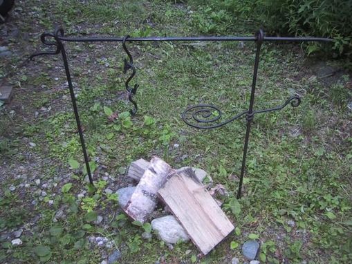 Custom Made Forged Iron Camp Fire Cook Set