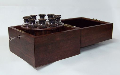 Custom Made Wooden Music Box With Rotating Interior