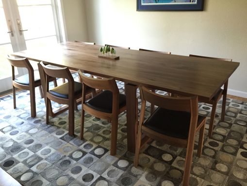 Custom Made Contemporary Walnut Dining Table