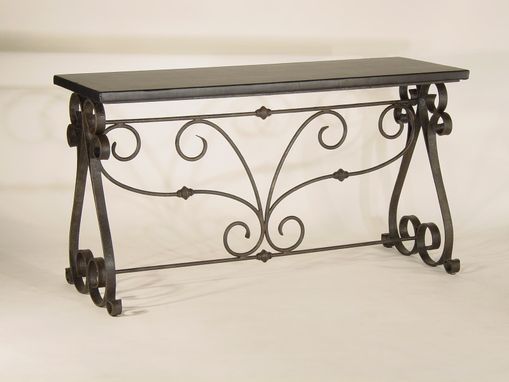 Handmade Iron Console Base by Jensen Design | CustomMade.com