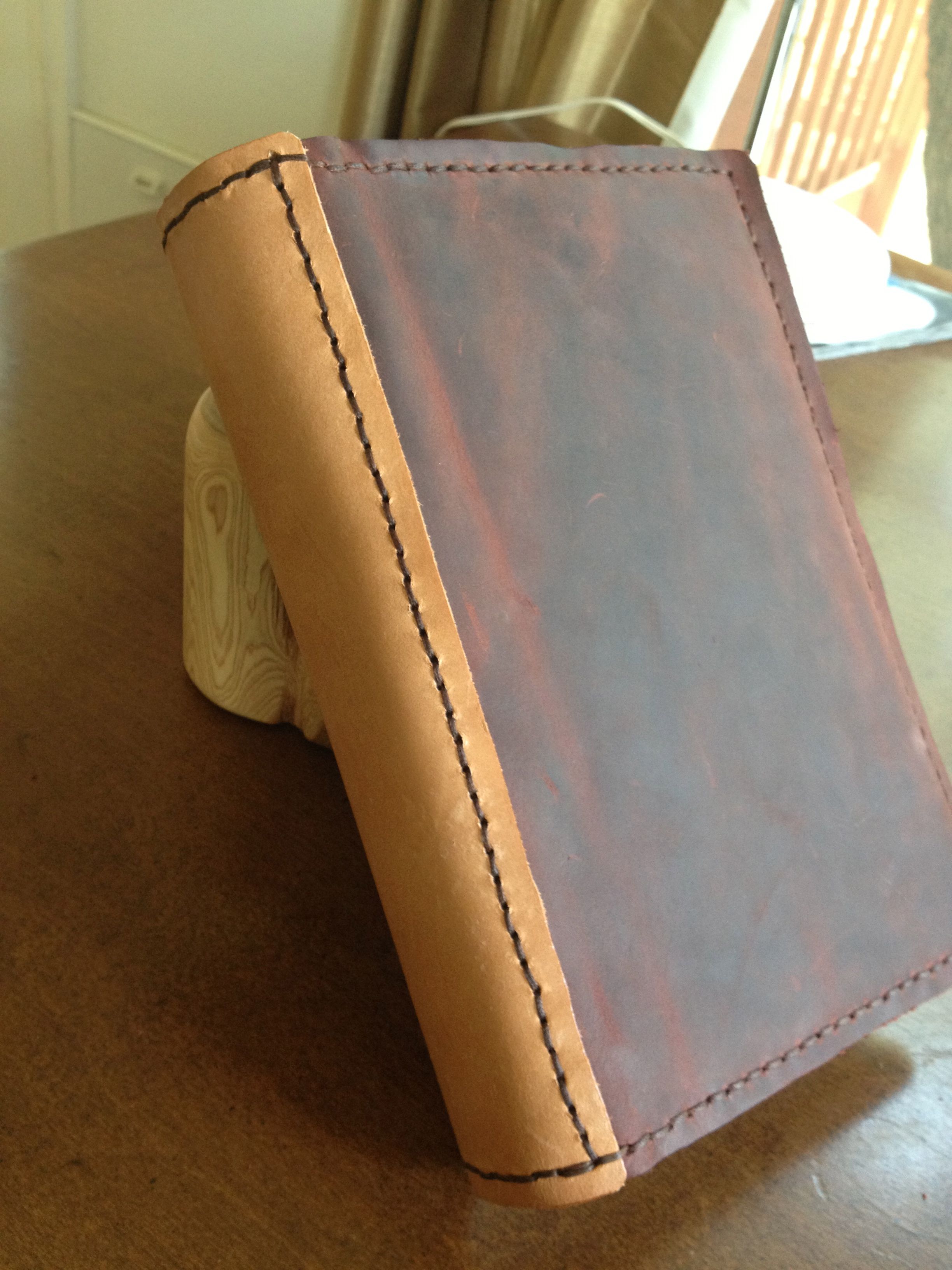 Hand Crafted Leather Book Cover by Sabbatical Arts