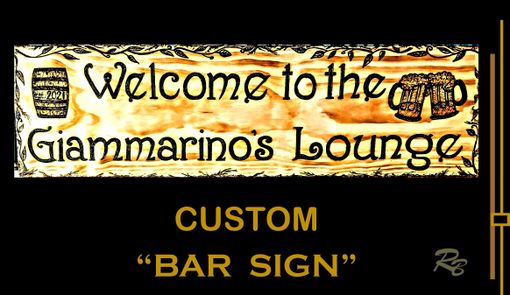 Custom Made Bar Signs, Custom, Wood Burned Any Images And Design, Custom Created For You