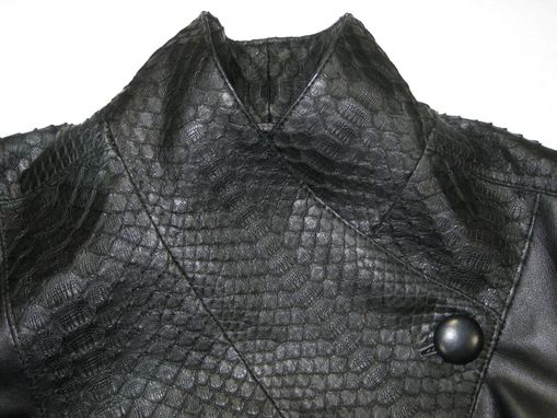 Custom Made Women's Python And Italian Lambskin Suit