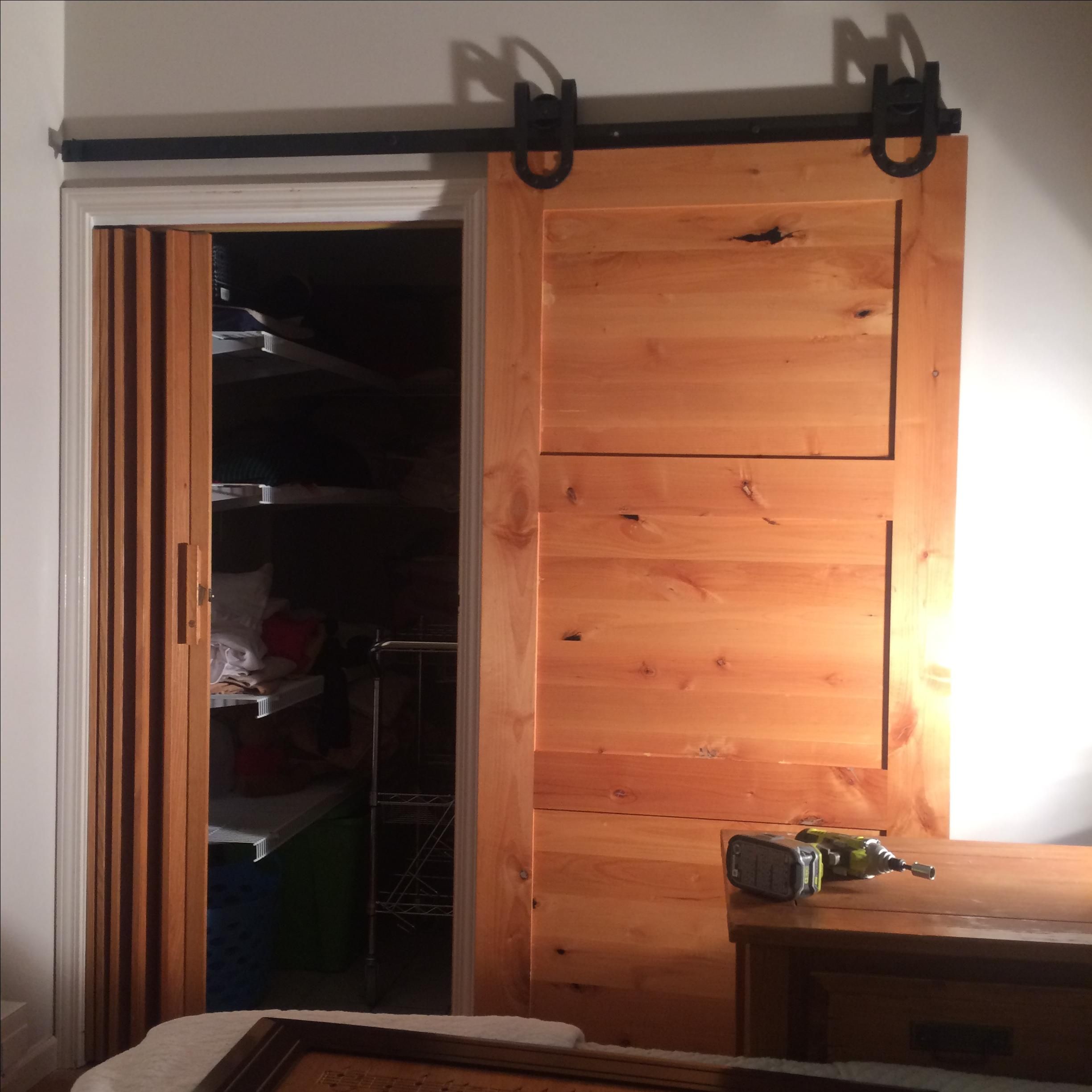 Hand Made Internal Barn Door On Sliding Rail by Lazy River Woodwork