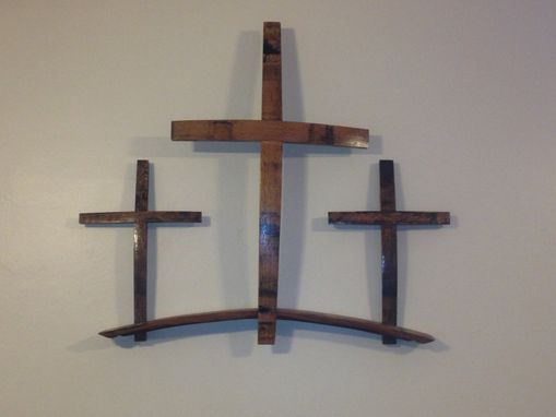 Custom Made Rustic Triple Cross