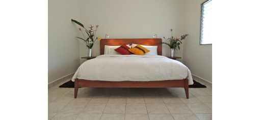 Custom Made Contemporary Modern Walnut Or Oak Platform Bed