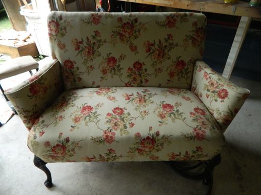 Custom Made Reupholstered Loveseat From The 1920'S