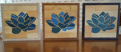 Custom Made Blue Lotus ** Yoga Studio Art **