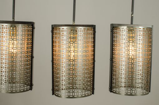 Custom Made Industrial Chandelier Rustic Lighting. Edison Bulbs,