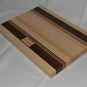 Traditional Edge Grain Cutting Board with Handles and Juice Groove — RLM  Woodworks