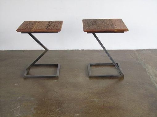 Custom Made Pair Side Tables.