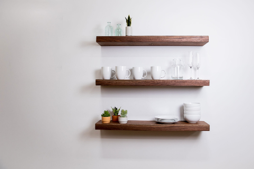 Custom Made Heavy Duty Solid Wood Wall Shelves, Deep Farmhouse Floating Shelves