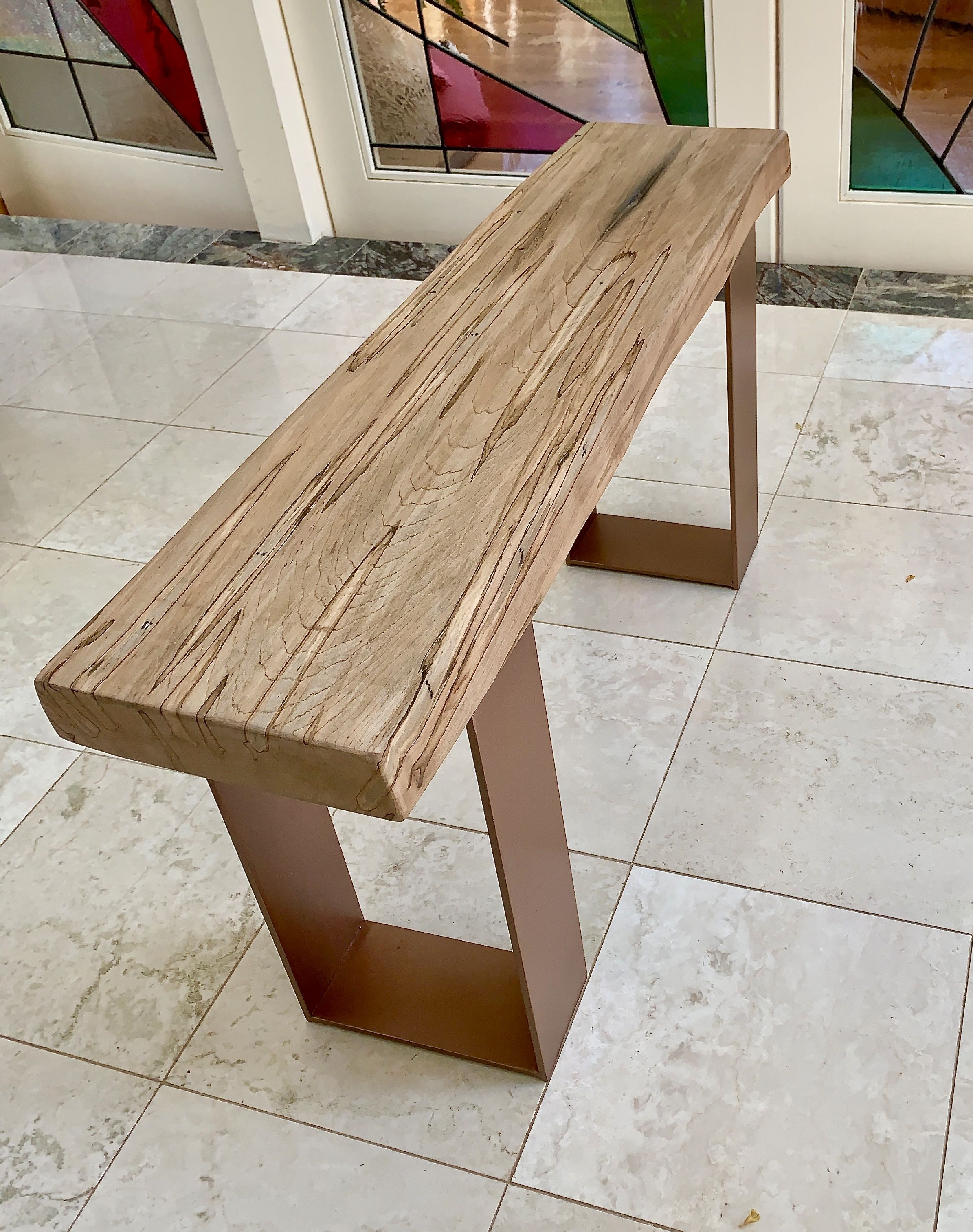 Handmade Entry Hall Bench by PeppercornStudio