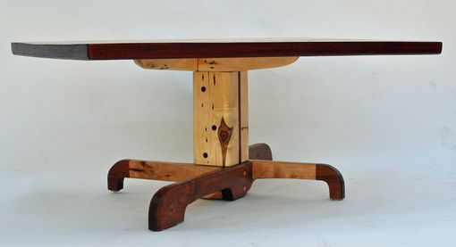Custom Made Forklift Pallet Pedestal Coffee Table
