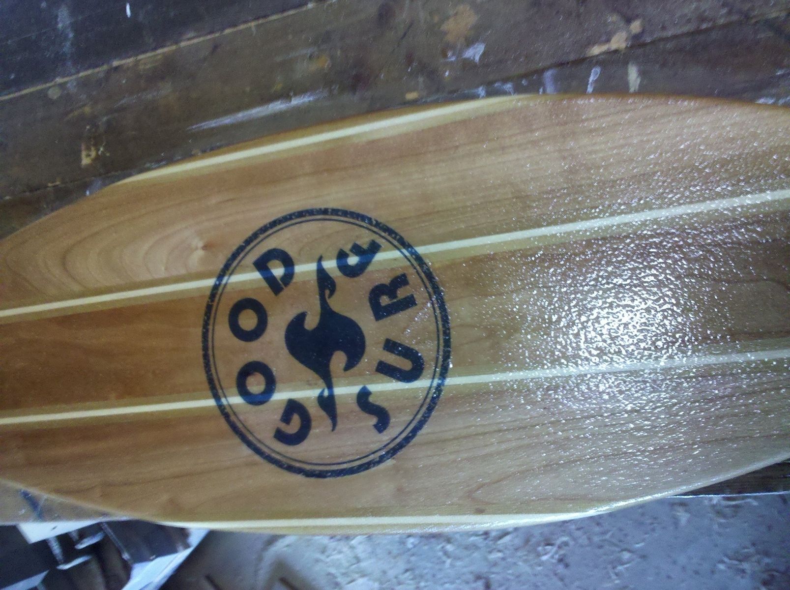 Custom Large Surfboard Wall Art W Logo by Good Surf Skateboards ...