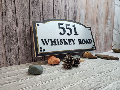 Custom Made Personalized Routed Address Sign Plaque