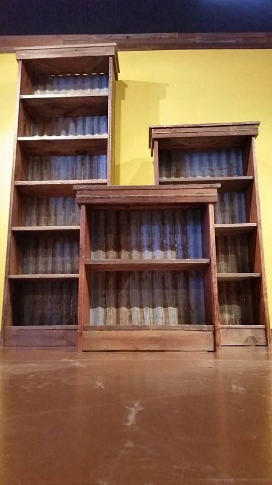 Buy Custom Rustic Reclaimed Barnwood Bookcase / Shelves, made to order