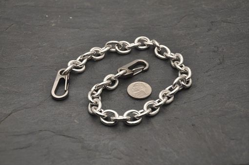 Custom Made Custom Large Link Sterling Silver Wallet Chain