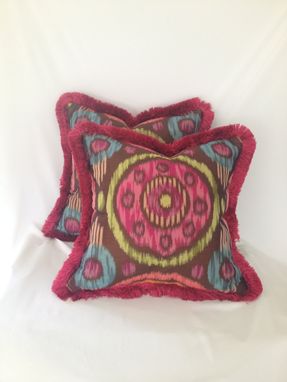 Custom Made Pink Circle Pattern Pillow Cover