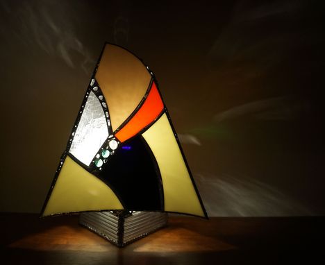 Custom Made Glass Art Lamp #17