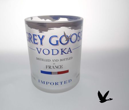 Custom Made Grey Goose Upcycled And Repurposed Glass Tumber