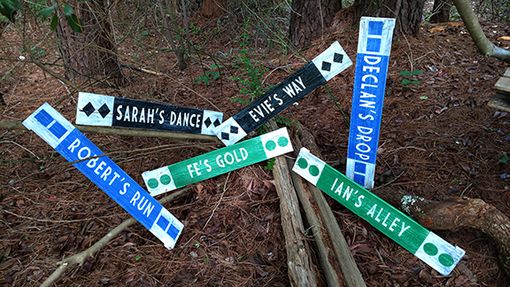 Custom Made Ski Trail Sign | Hiking Trail Sign | Directional Sign | Wall Art