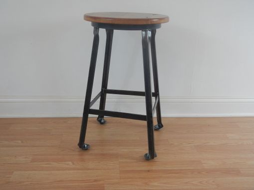 Style Welded Steel And Reclaimed Wood Counter Stool Style Welded Steel And Reclaimed Wood Counter Stool