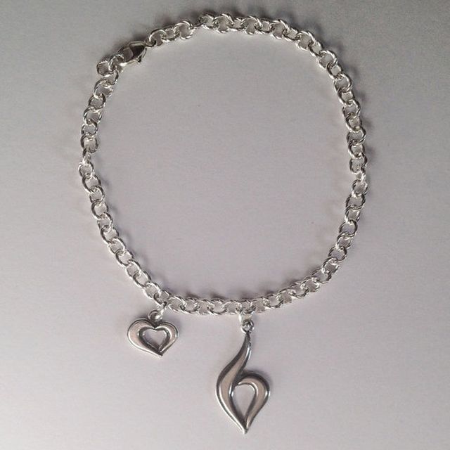 Hand Crafted Silver Unified Heart Necklace By Apdesigns Custommade Com
