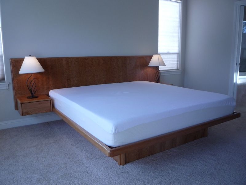 Handmade Cherry Platform Bed by Natural Choice Furniture | CustomMade.com