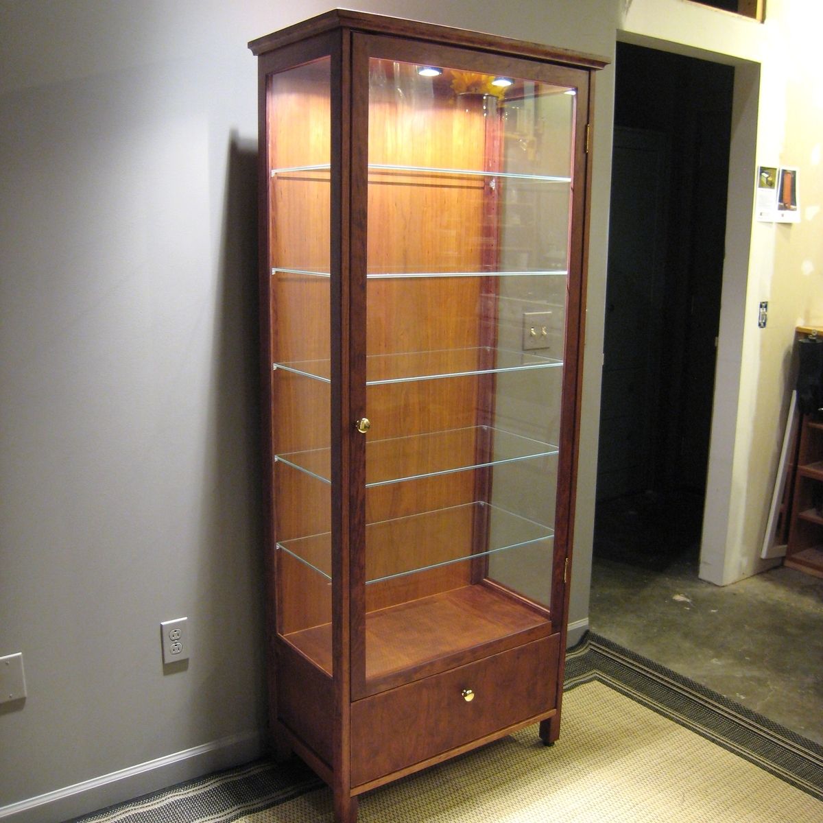 Custom Made Lighted Display by Rosette Custom Furniture