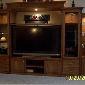 Custom Made Reclaimed Lumber Entertainment Center by Tom's Custom ...