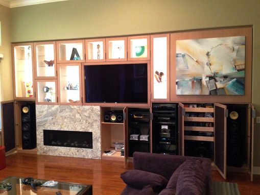 Custom Made Entertainment Center, Wall Unit