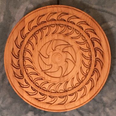 Custom Made Phalerae, Carved Wooden Wall Hanging