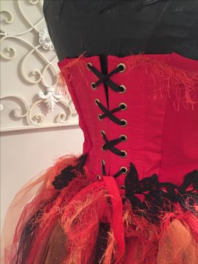 Custom Made Witch, Devil, Red Fairy, Masquerade, Halloween Costume