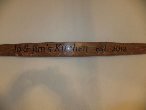Custom Made Barrel Stave Cellar Sign--Personalized