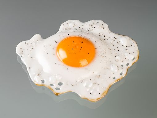 Custom Made Glass Sunny-Side-Up Fried Egg
